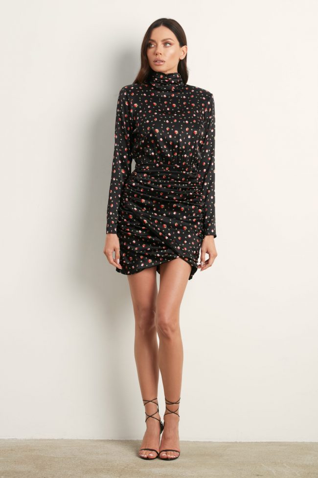 SUKIENKA Z JEDWABNEJ SATYNY EMMA