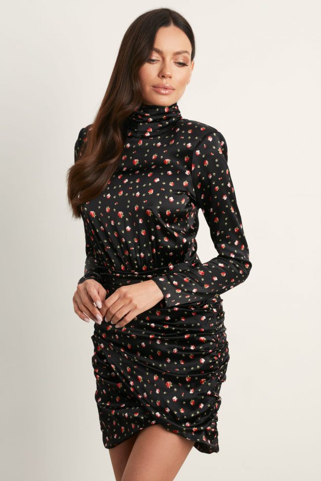 SUKIENKA Z JEDWABNEJ SATYNY EMMA