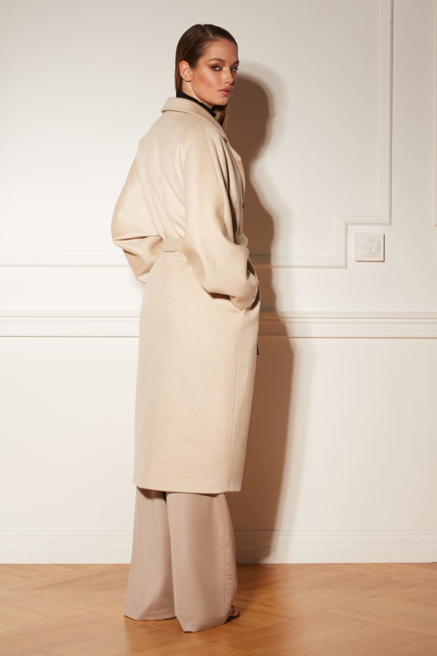 KASZMIROWY PŁASZCZ ICON CREME BEIGE