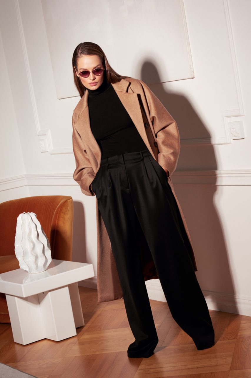 KASZMIROWY PŁASZCZ ICON CREME BEIGE