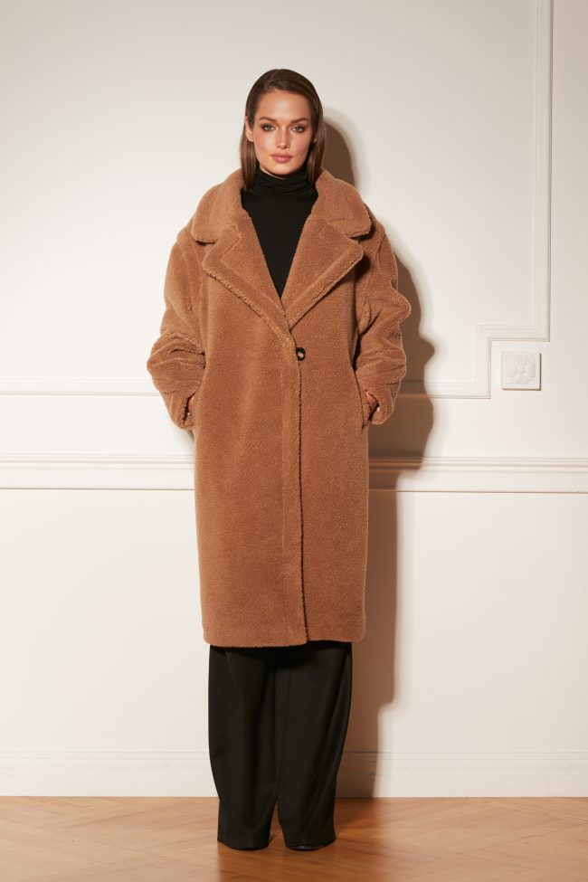 PŁASZCZ TEDDY CAMEL