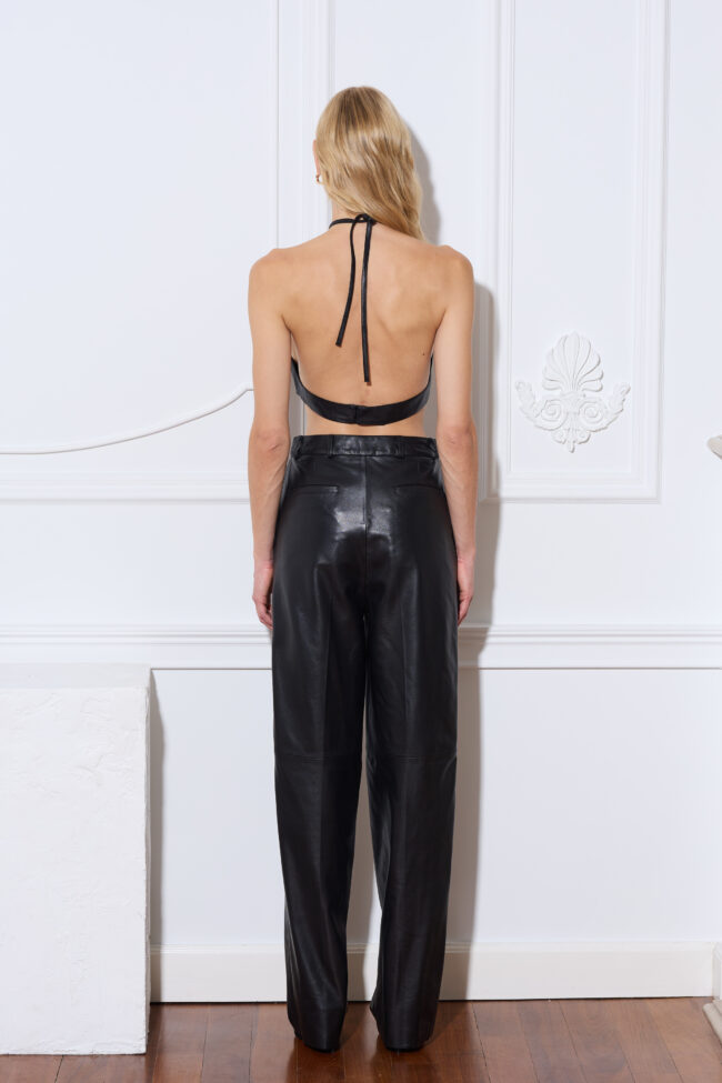 SKÓRZANE SPODNIE BLACK NOIR