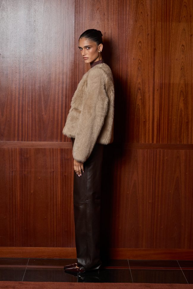 FUTRO TOSKANA W KOLORZE NATURALNEGO BEŻU