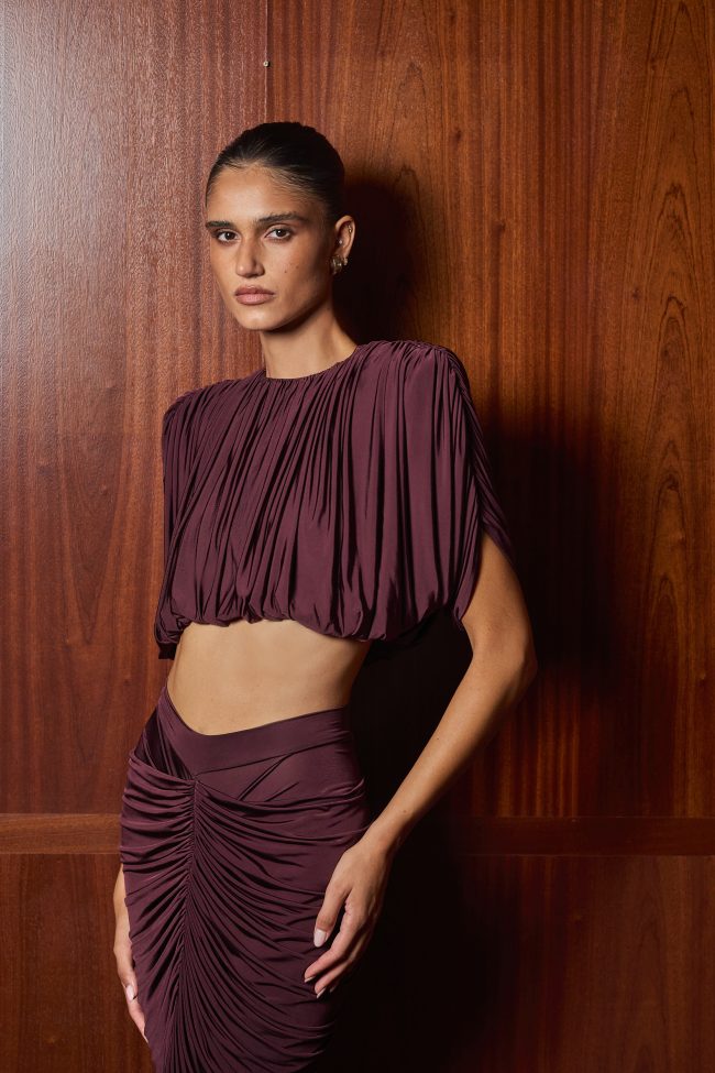 BURGUNDOWY TOP ROSY
