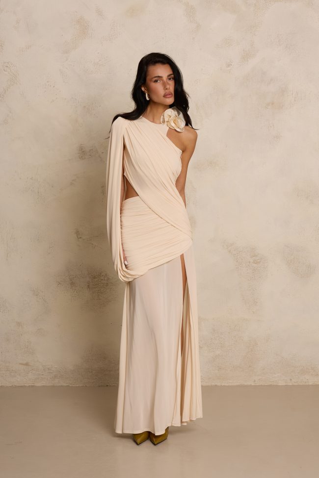 SUKIENKA ABY ROSE CREME BEIGE