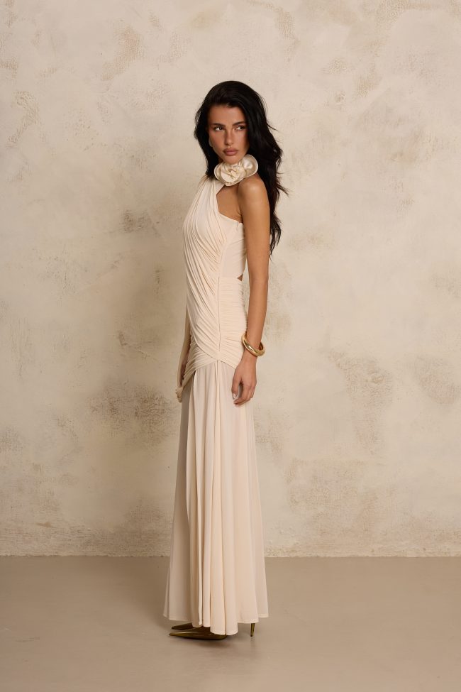 SUKIENKA ABY ROSE CREME BEIGE