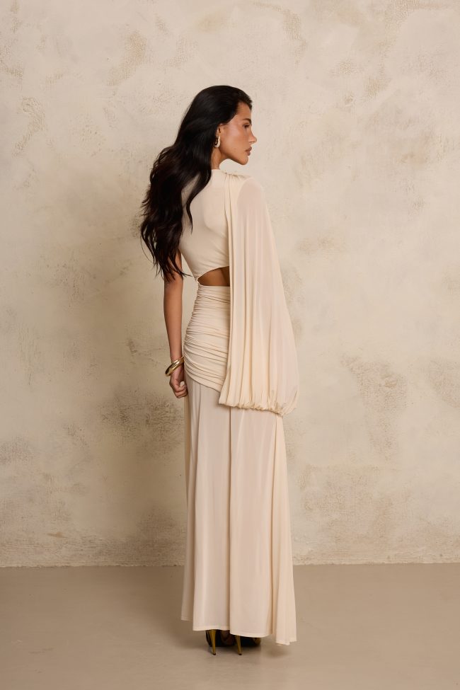 SUKIENKA ABY ROSE CREME BEIGE