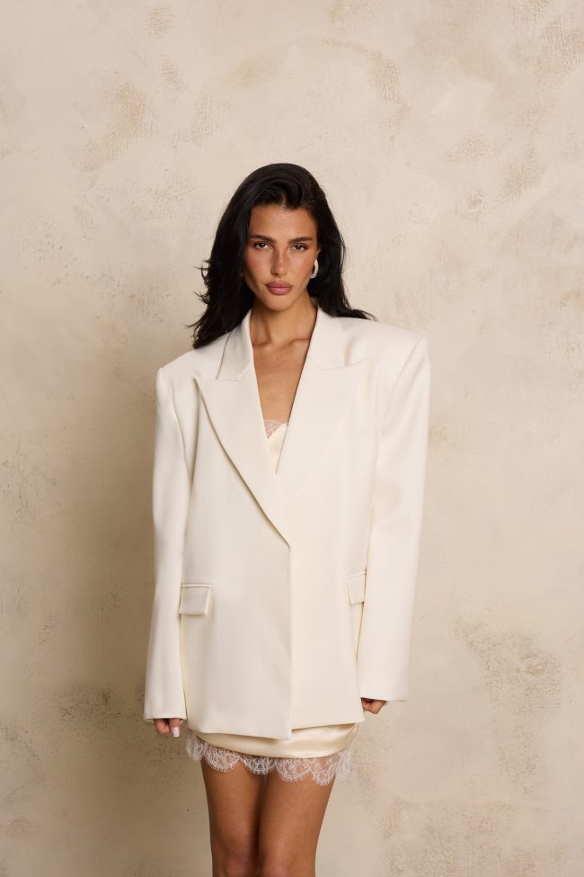 MARYNARKA Z JEDWABNEJ WEŁNY AMIRA