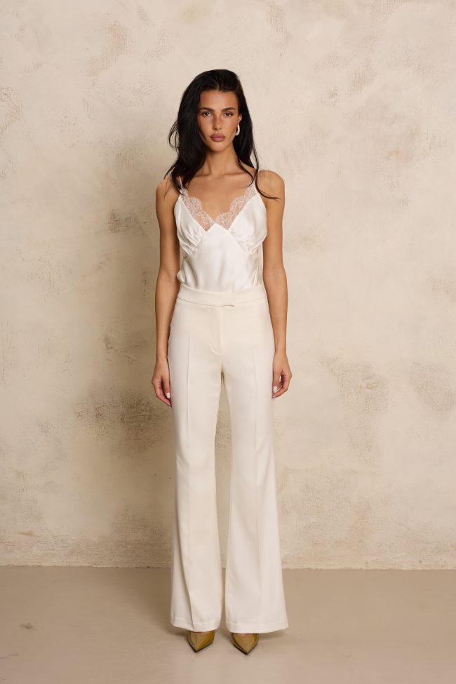 JEDWABNY KORONKOWY TOP FIBY