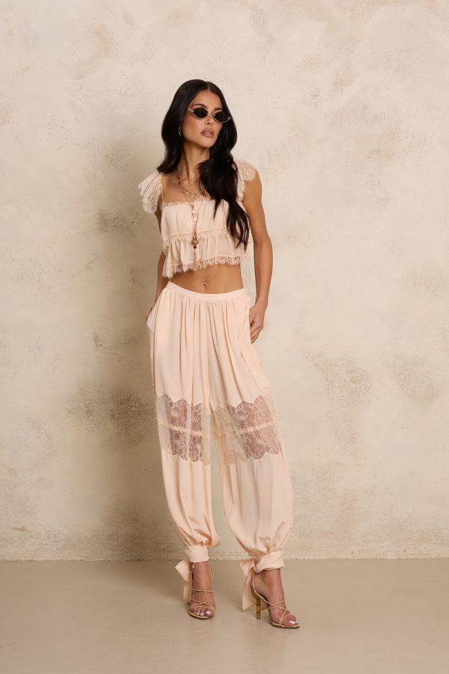 JEDWABNE SPODNIE ROSSY