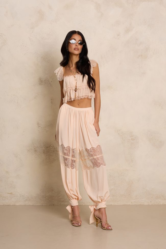 JEDWABNE SPODNIE ROSSY