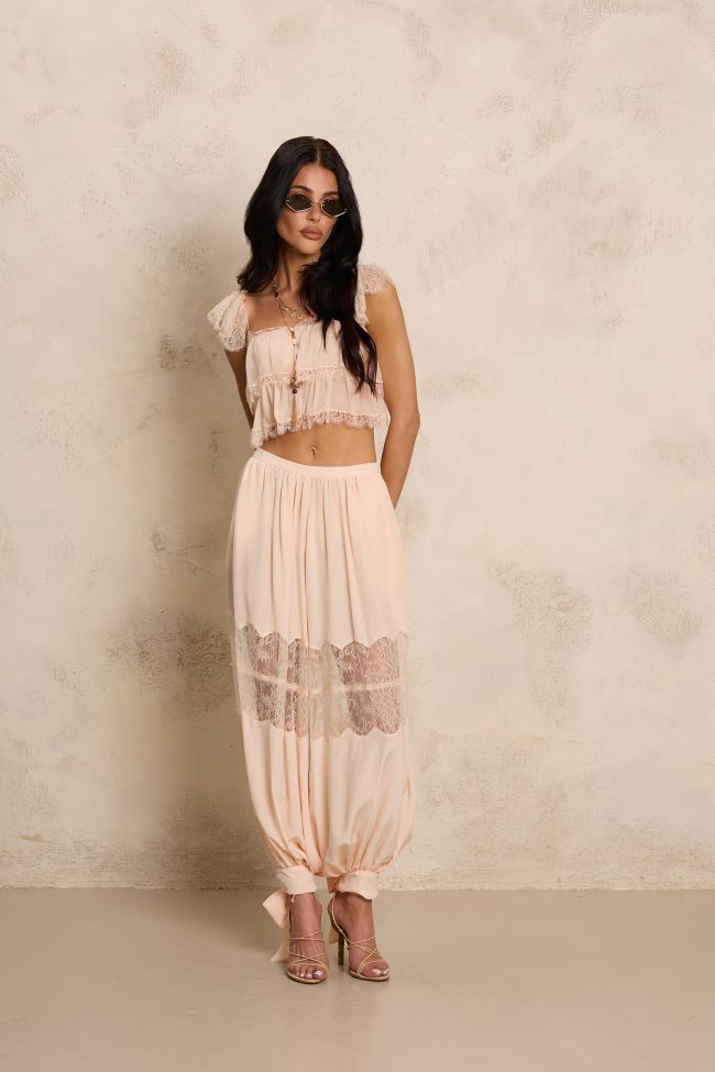 JEDWABNE SPODNIE ROSSY