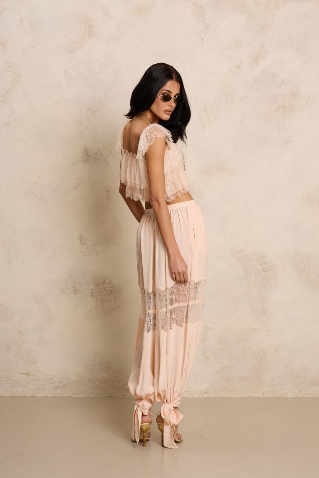 JEDWABNE SPODNIE ROSSY