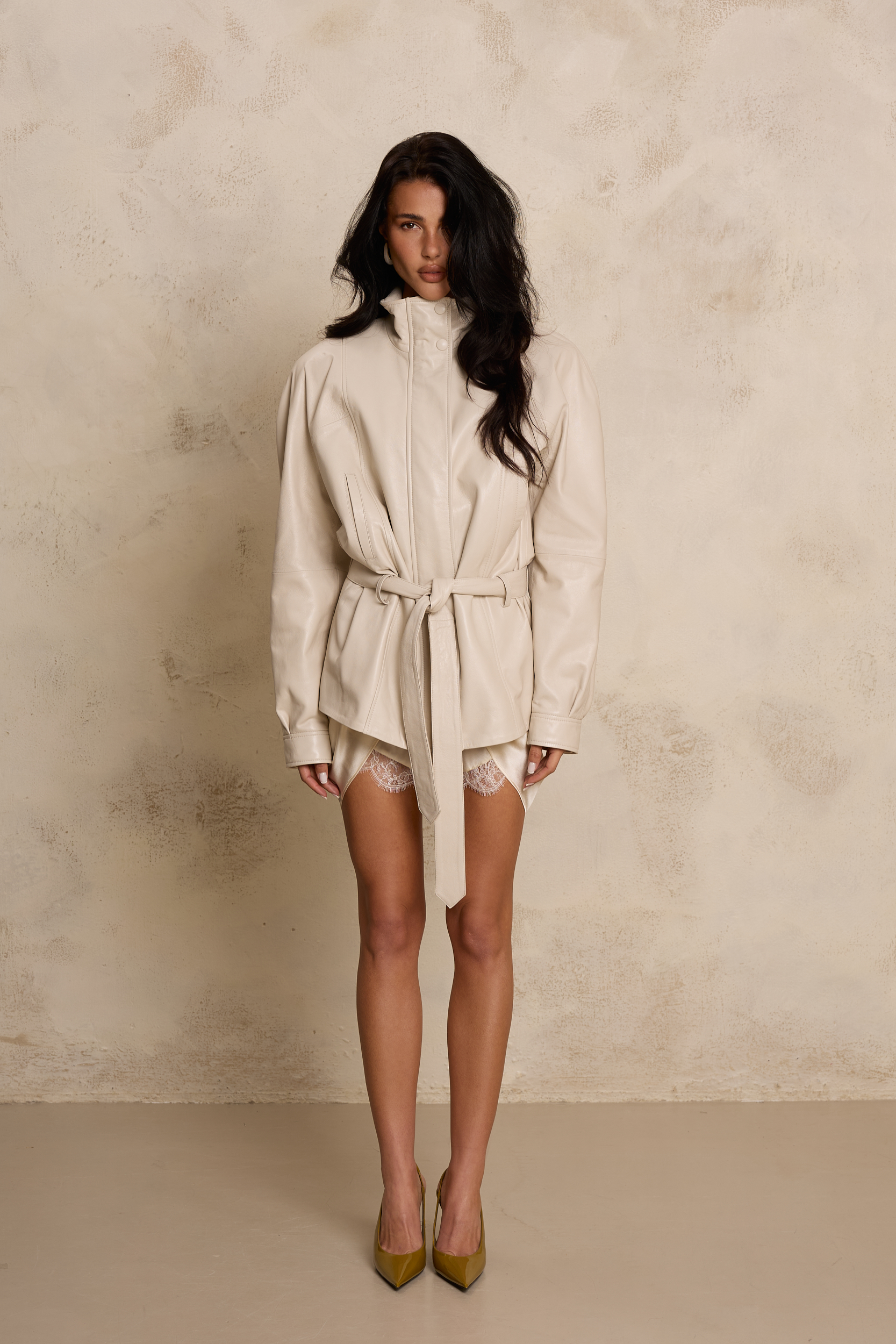 SKÓRZANA KURTKA KELLY CREME SKÓRZANA KURTKA KELLY CREME