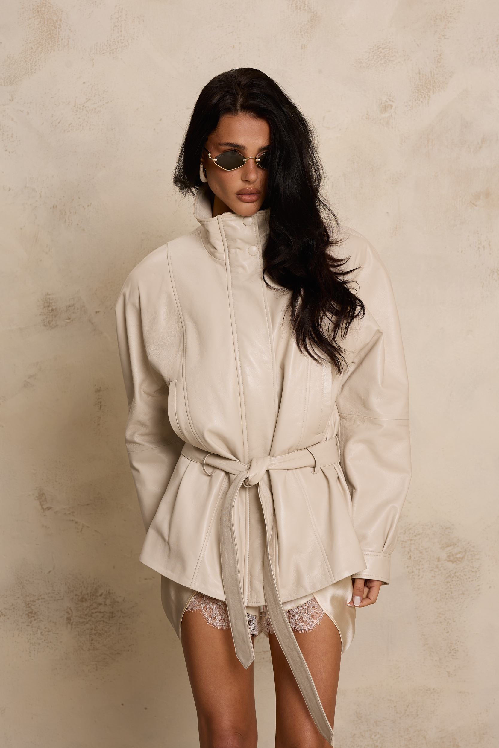 SKÓRZANA KURTKA KELLY CREME SKÓRZANA KURTKA KELLY CREME